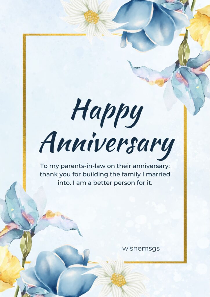 Anniversary Quotes for Parents-in-Law