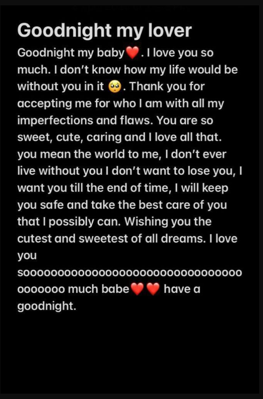 Good Night Love Paragraphs for Her