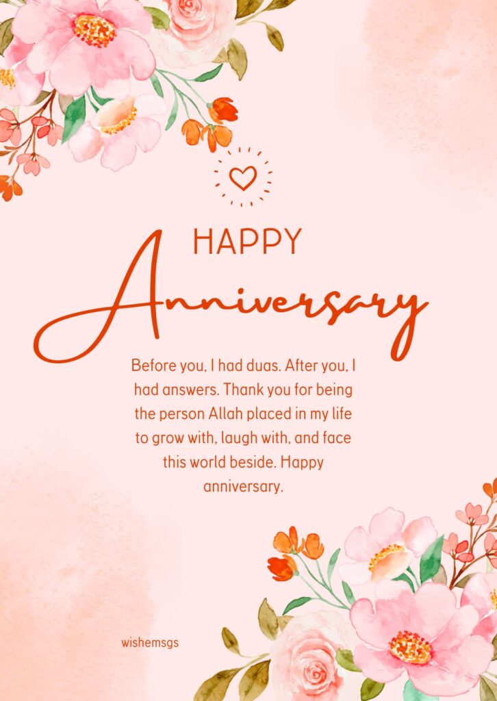 Nikah Anniversary Wishes for Your Husband