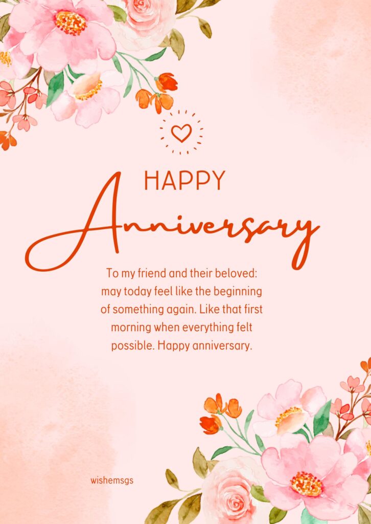 Nikah Anniversary Wishes for a Friend