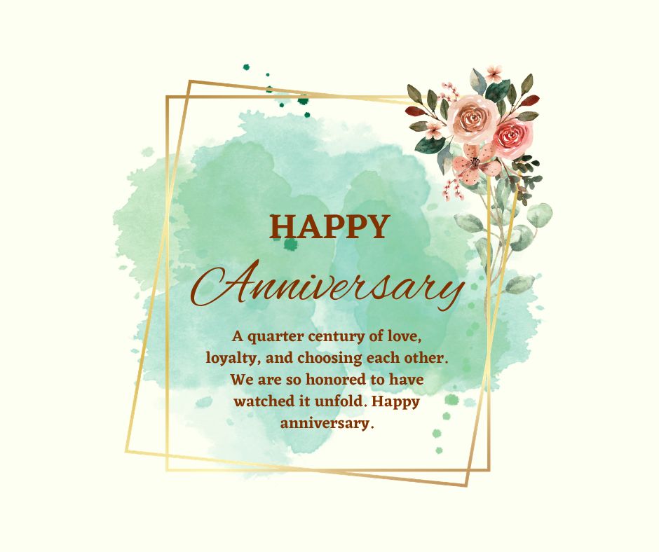 Twenty-Fifth Anniversary — Silver and Steady