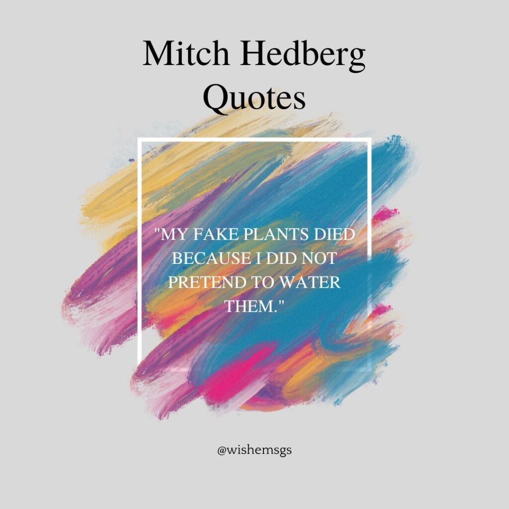 Best Mitch Hedberg Quotes