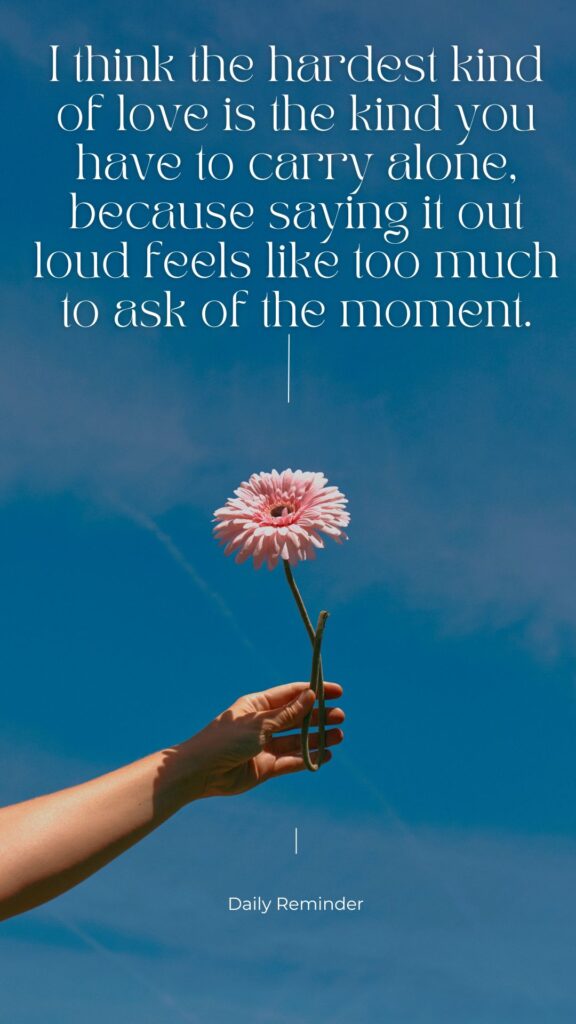 Deep Unspoken Love Quotes