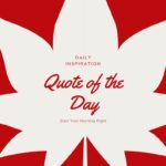 Quote of the day graphic with daily motivational message
