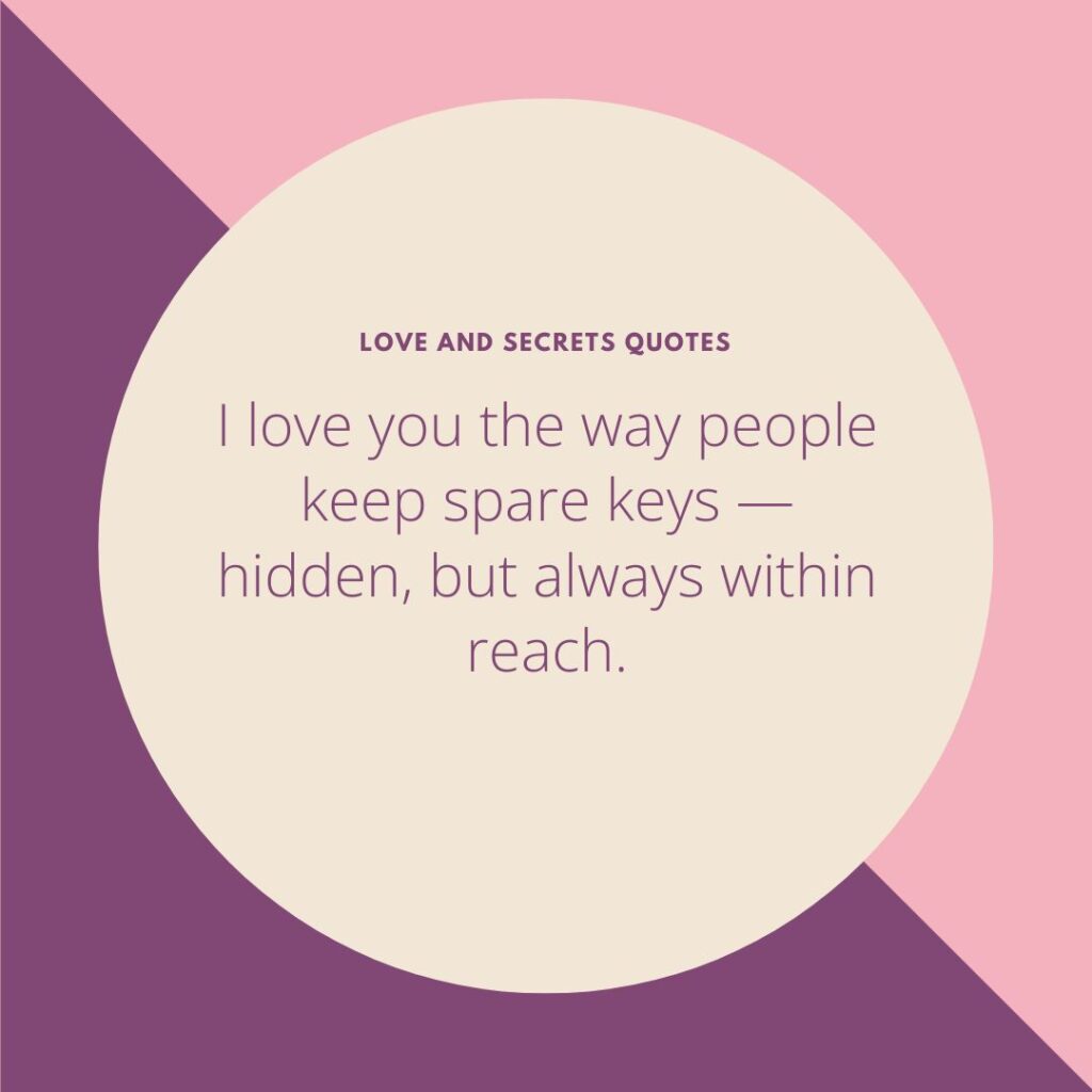Secret Love Quotes