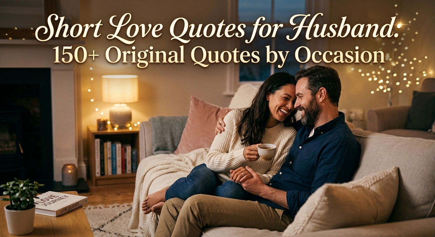 Wife writing a short love quote in a card for her husband