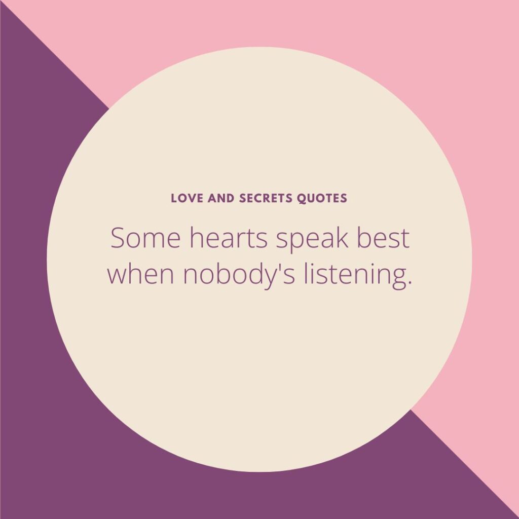 Silent Love Quotes