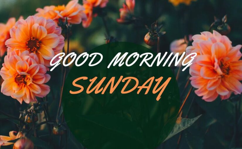 good morning of sunday