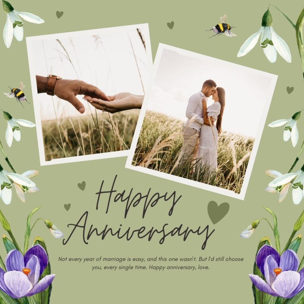 Anniversary Wishes After a Difficult Year