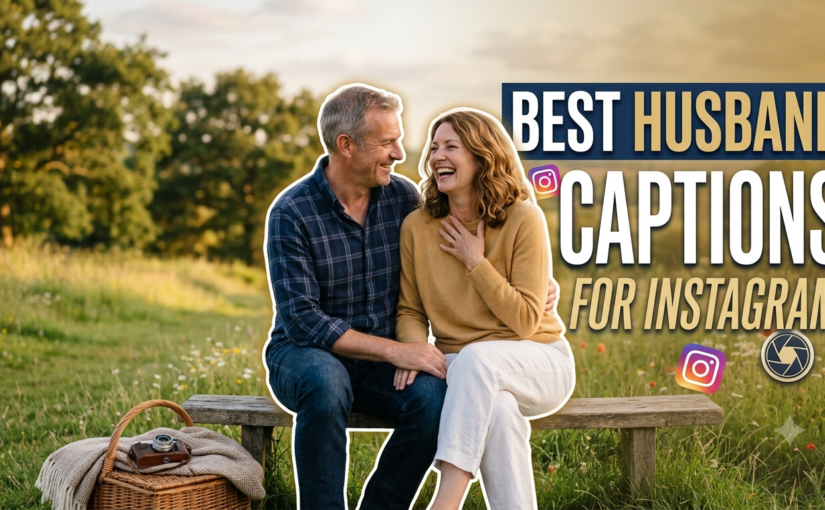 Husband and wife laughing together outdoors in casual clothing