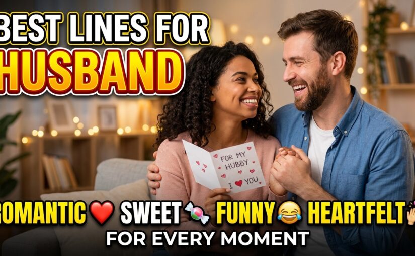 Best Lines for Husband: Romantic, Sweet, Funny, and Heartfelt Lines for Every Moment