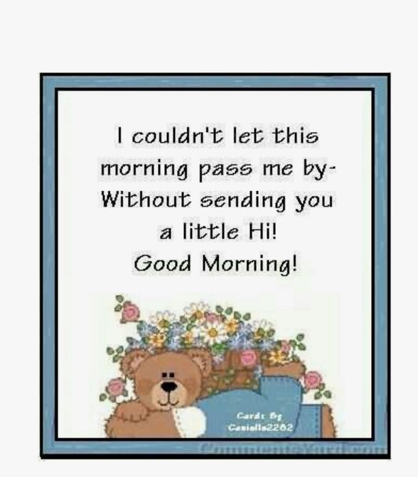 Cute Poetic Good Morning Messages