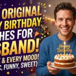 Romantic one line birthday wish for husband