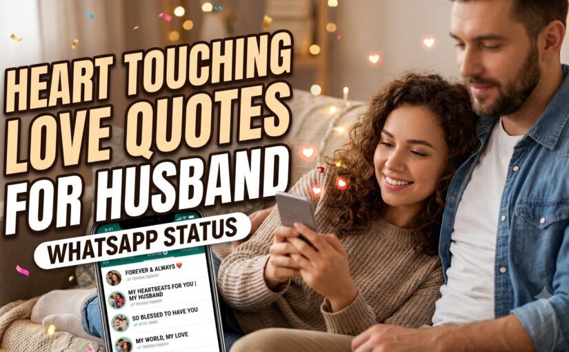 Heart Touching Love Quotes for Husband WhatsApp Status
