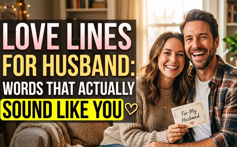 Love Lines for Husband, From Everyday to Deep