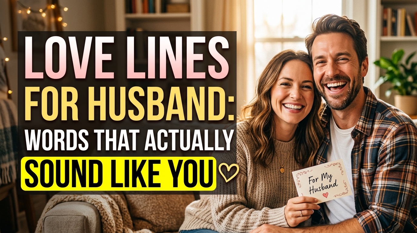 Love Lines for Husband, From Everyday to Deep
