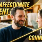 Husband smiling warmly while looking at his wife