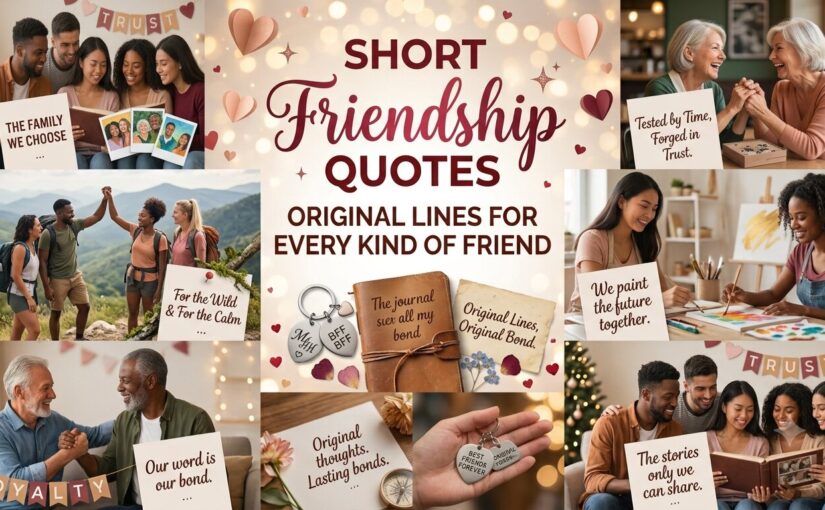 Short Friendship Quotes: 153 Original Lines for Every Kind of Friend