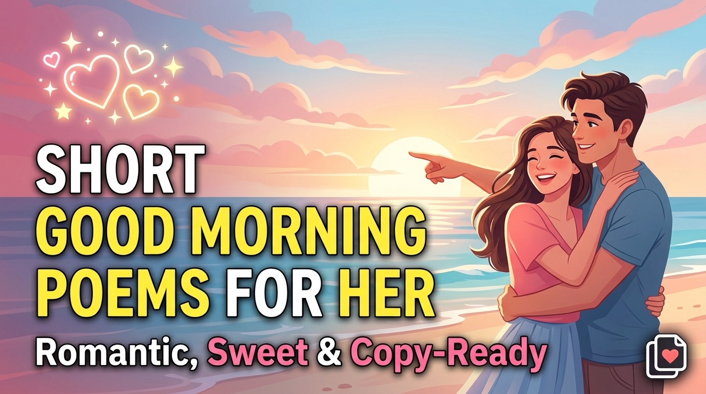 Woman smiling while reading a good morning text message