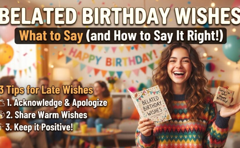 Belated Birthday Wishes: What to Say (and How to Say It Right)