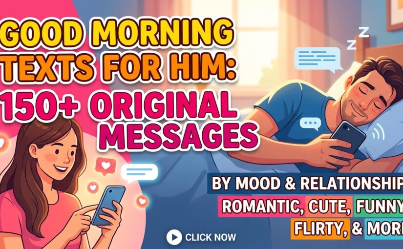 Good Morning Texts for Him: 150+ Original Messages by Mood and Relationship