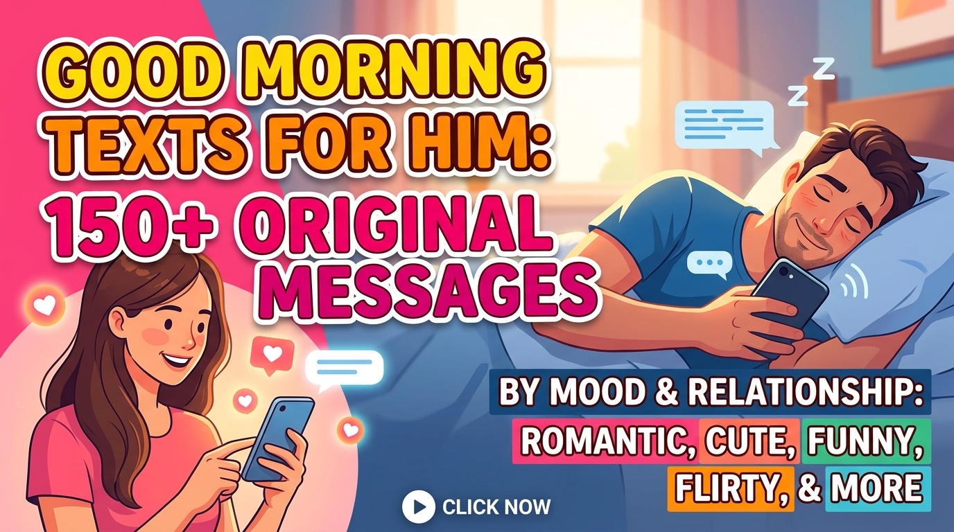 Good Morning Texts for Him: 150+ Ideas by Mood & Relationship