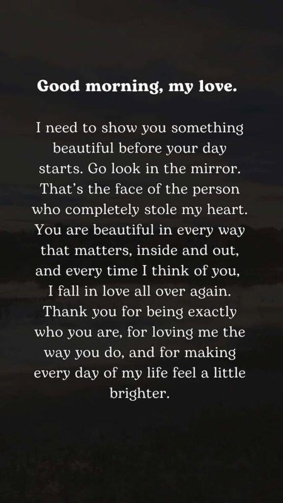 Sweet Good Morning Quotes for him