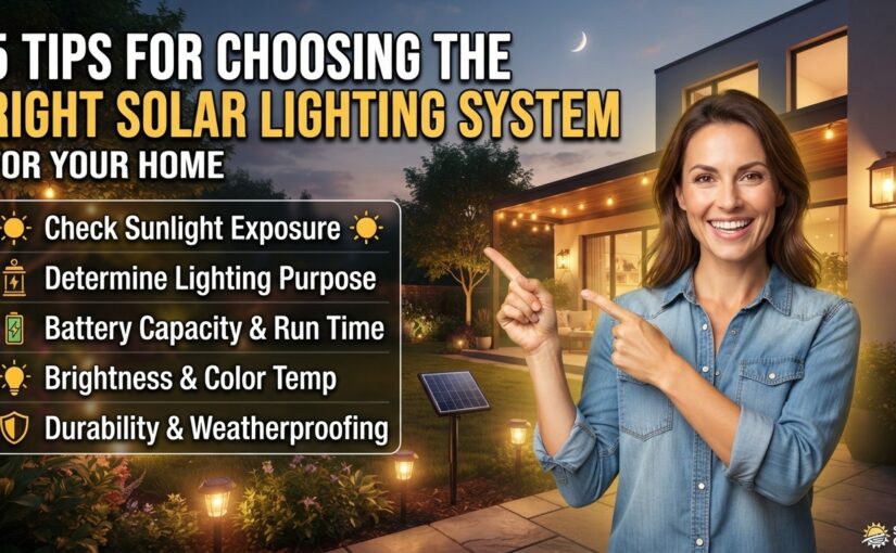 Tips for Choosing the Right Solar Power Lighting System at Home