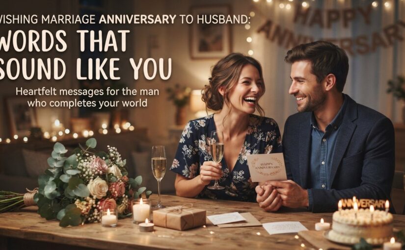 Wishing Marriage Anniversary to Husband: Words That Sound Like You